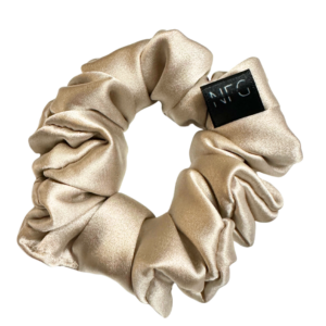 Hedvábná scrunchie mini – Béžová