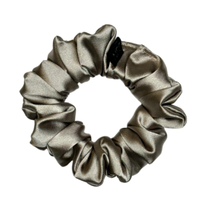 Hedvábná scrunchie mini – Khaki