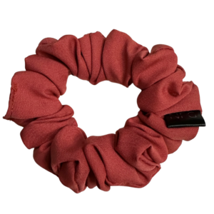 Hedvábna schrunchie mini Terakota