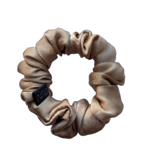 Hedvábná scrunchie mini – Beige