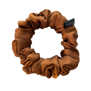Hedvábná scrunchie mini – Cinnamon