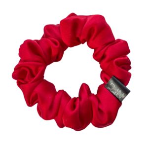 Hedvábná scrunchie mini – Red