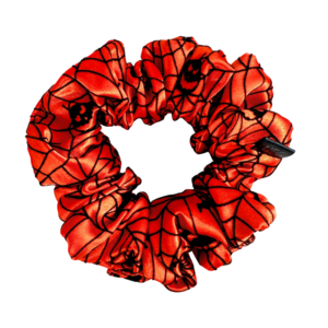 Saténová scrunchie mini – Halloween
